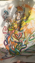 Load image into Gallery viewer, Luna Malén Original Watercolor Mixed Media
