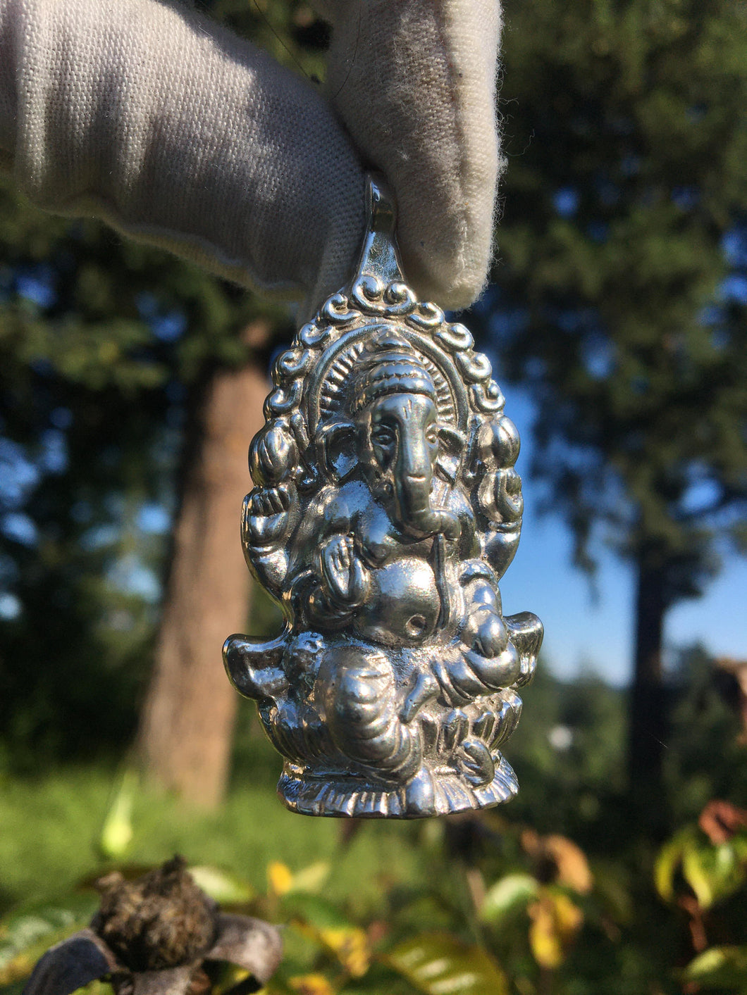 Ganesha Pendant in sterling silver