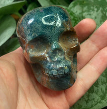 Load image into Gallery viewer, Royal Reiki Ocean Jasper Skull
