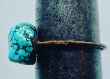 Load image into Gallery viewer, Turquoise Electroformed Ring
