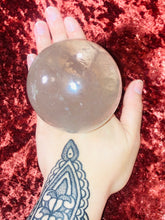 Load image into Gallery viewer, Royal Reiki Smokey Silver Sphere
