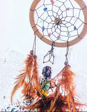 Load image into Gallery viewer, Crystal  Chakra Aligment Protection Dreamcatcher
