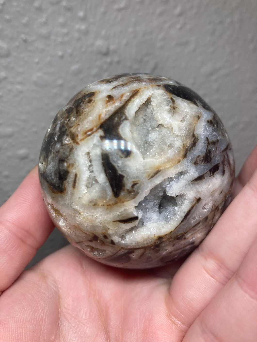 Zebra Rare Sphalerite Sphere