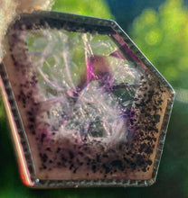 Load image into Gallery viewer, Royal Reiki Super Amethyst 23 Star Sterling Amulet
