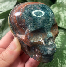 Load image into Gallery viewer, Royal Reiki Ocean Jasper Skull
