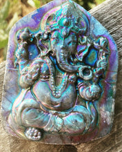 Load image into Gallery viewer, Ganesha Labradorite Aura Carving
