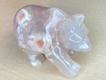 Load image into Gallery viewer, Cherry Flower Blossom Agate Bear
