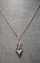 Load image into Gallery viewer, Muzo emerald pendant wire wrapped in sterling silver .925
