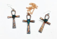 Load image into Gallery viewer, Ankh electroformed enchanted set
