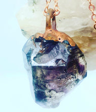 Load image into Gallery viewer, Super seven crystal electroformed copper silver
