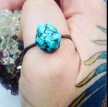 Load image into Gallery viewer, Turquoise Electroformed Ring
