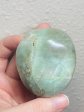 Load image into Gallery viewer, Moonstone Green Opal Palm stone
