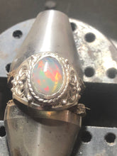 Load image into Gallery viewer, Ethiopian fire opal hand cast and set in .925
