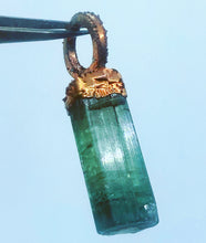 Load image into Gallery viewer, Paprok tourmaline electroformed pendant
