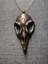 Load image into Gallery viewer, Lucky Crow Pendant hand cast in yellow bronze.
