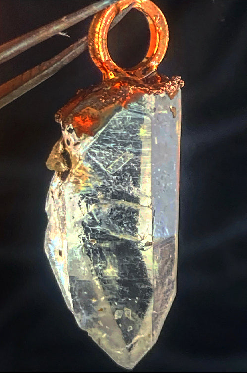 Electroformed Jewelry Lodolite Quartz